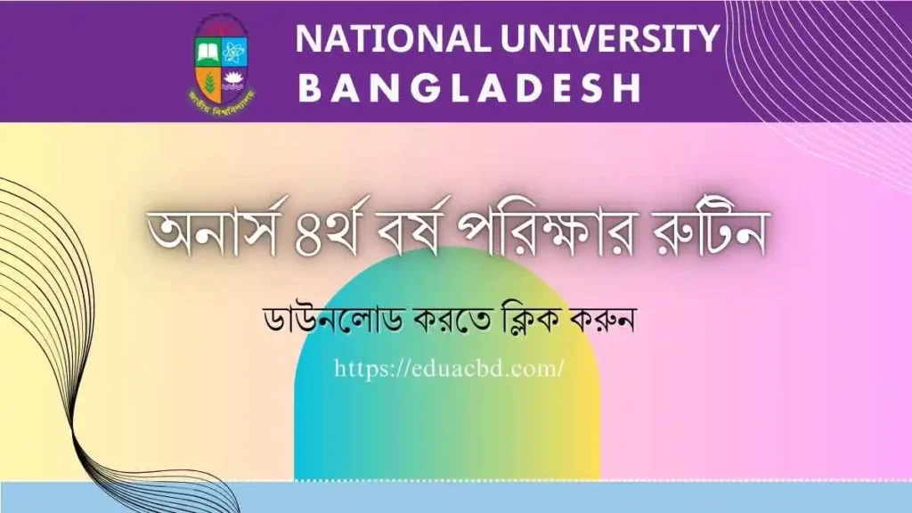 Honours 4th Year Routine